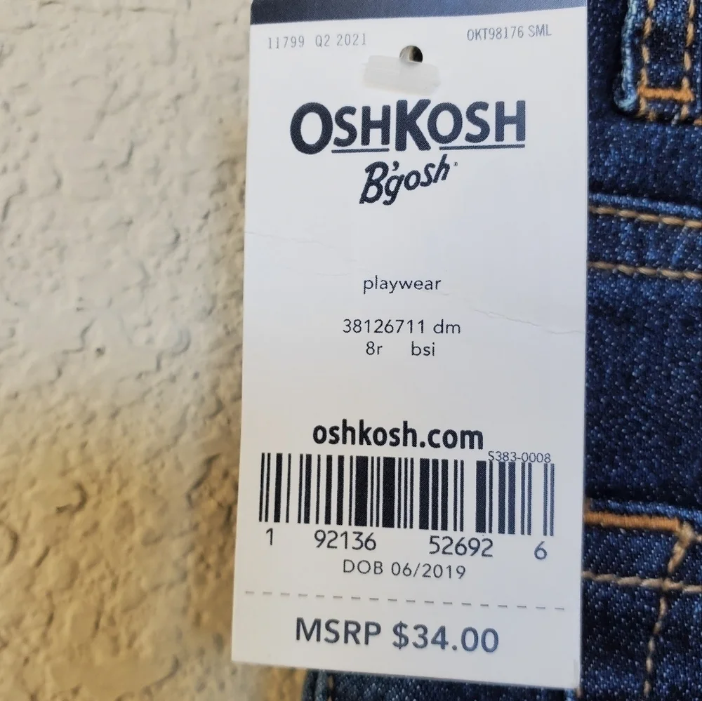 OshKosh Boys Denim Jeans. Size 8R